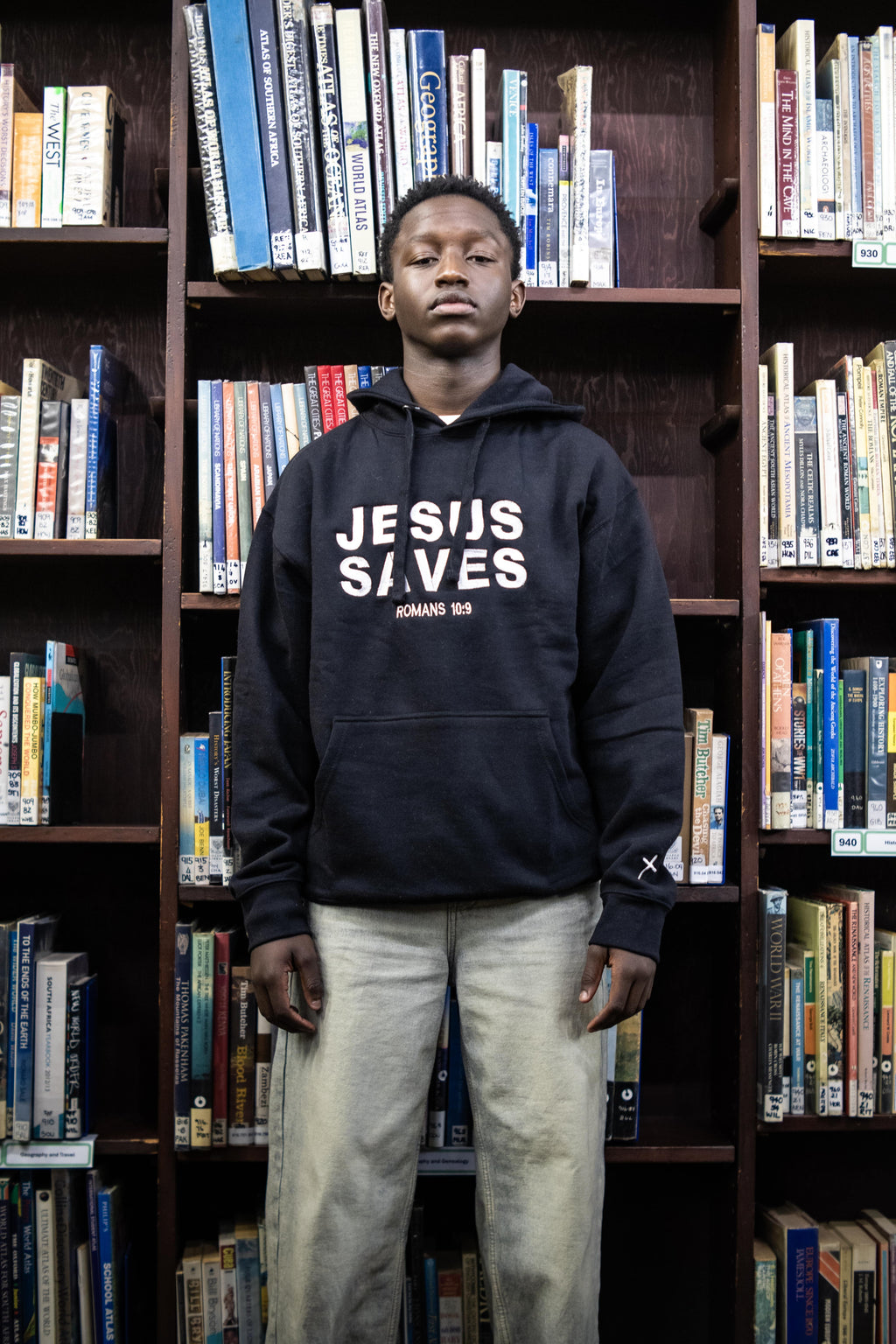 "Jesus Saves" hoodie - Obsidian Grace