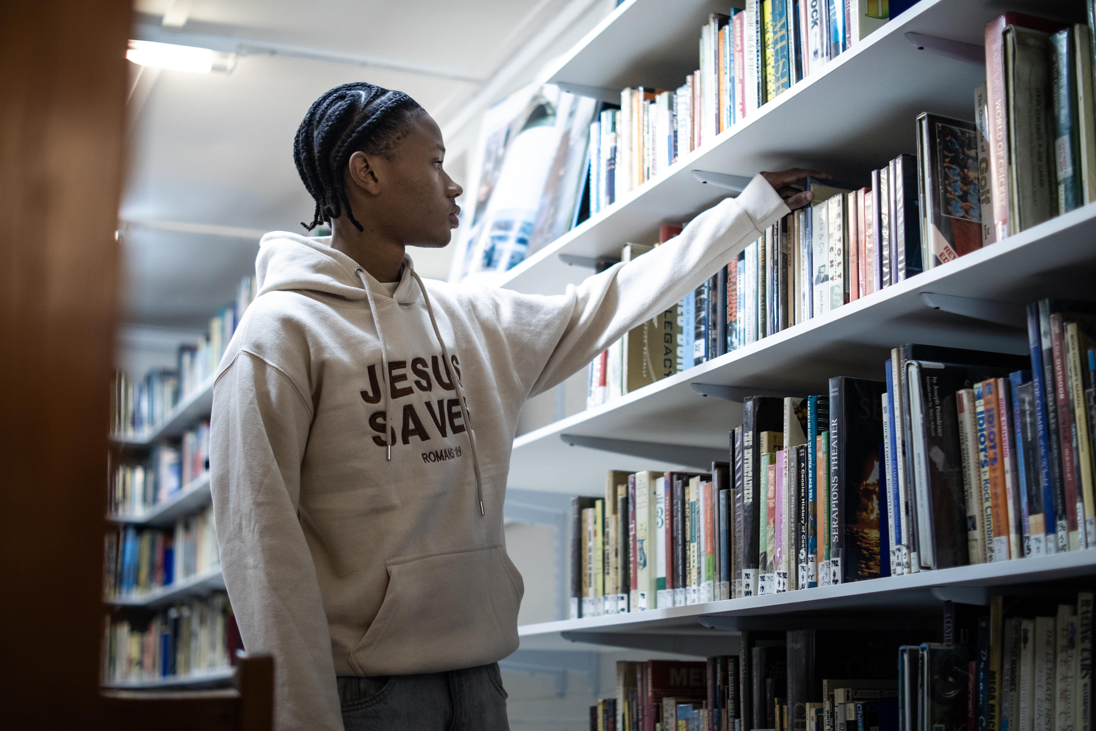 "Jesus Saves" hoodie - Muted Clay